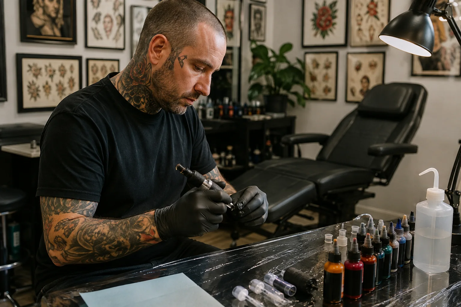 Tattoo & Body Art Studios illustrative setting