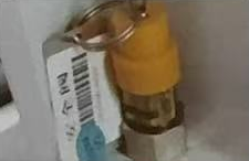 RUNDA 8A brochure photograph of the brass pressure safety valve